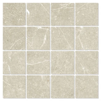 Mosaik Marmor Klinker Marblestone Beige Matt 30x30 (7x7) cm